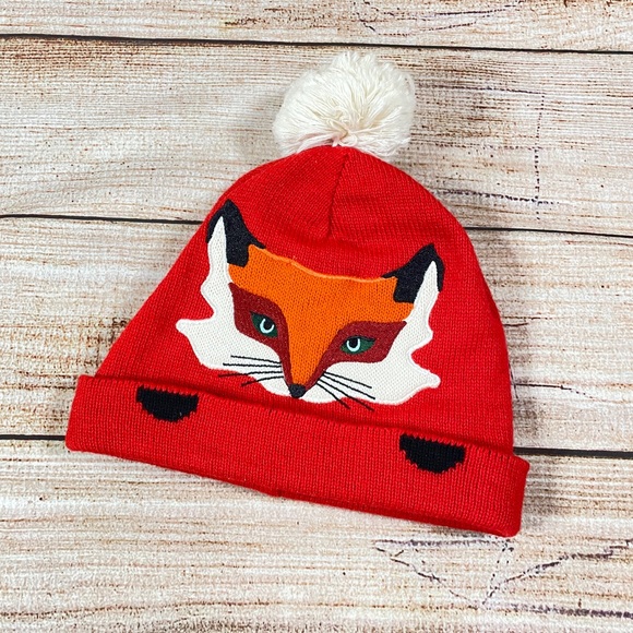 kate spade Accessories - Kate Spade “Pretty Sneaky” Fox Orange Winter Beanie